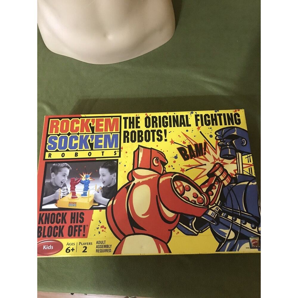 Rock Em Sock Em Robots Boxing 2008 Original Mattel Classic In Original Box - Picture 1 of 3